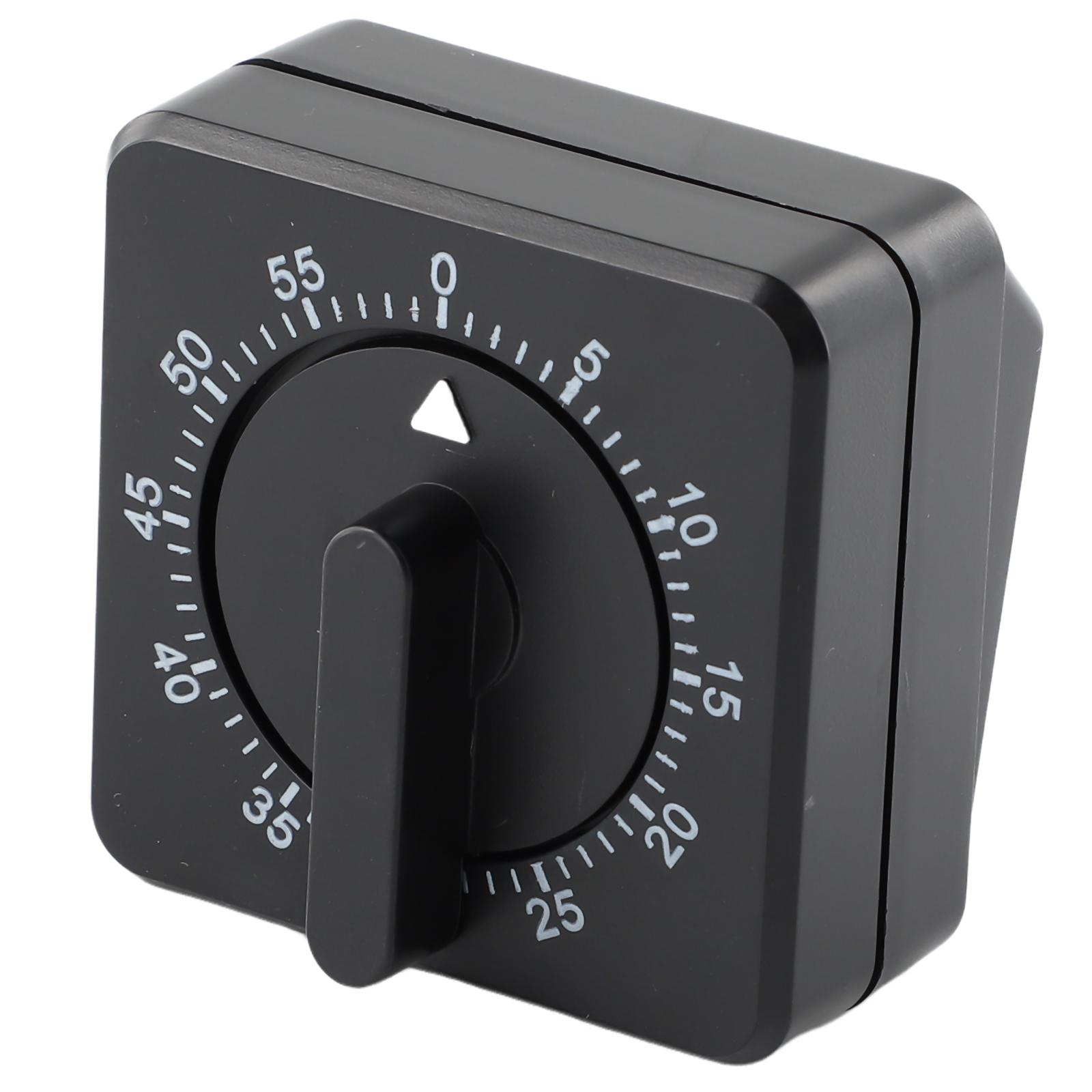 

Портативный механический кухонный таймер Экономьте деньги на батарейках Обратный отсчет от 60 минут Подходит для учебы Занятий спортом и Дневного сна