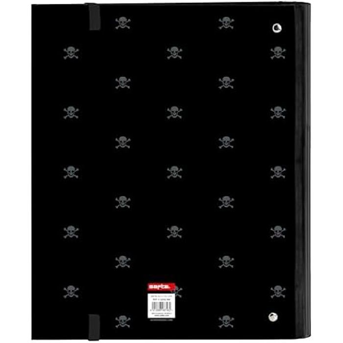 Classeur Safta California 4 anneaux 35 cm - Blanc - Confortable et idéal pour enfants de différents âges