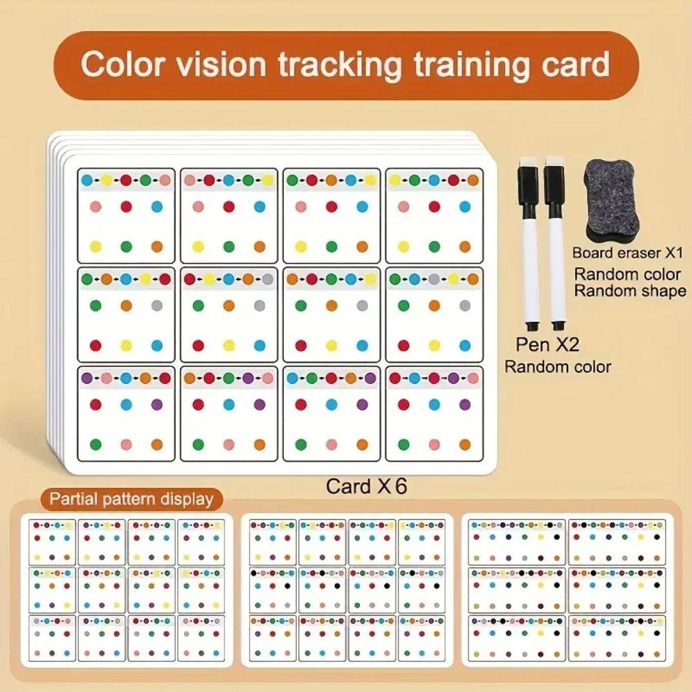 Reusable Training Link Cards Attention Training Color Number Cards Early Education