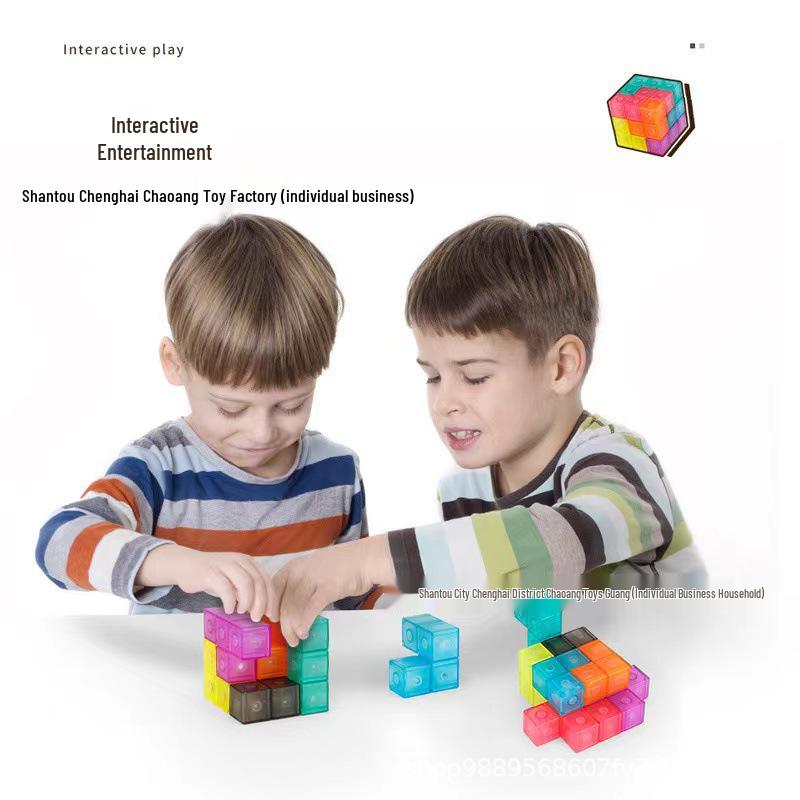 Magnetic Building Blocks: Magic Soma Cube Set for Kids