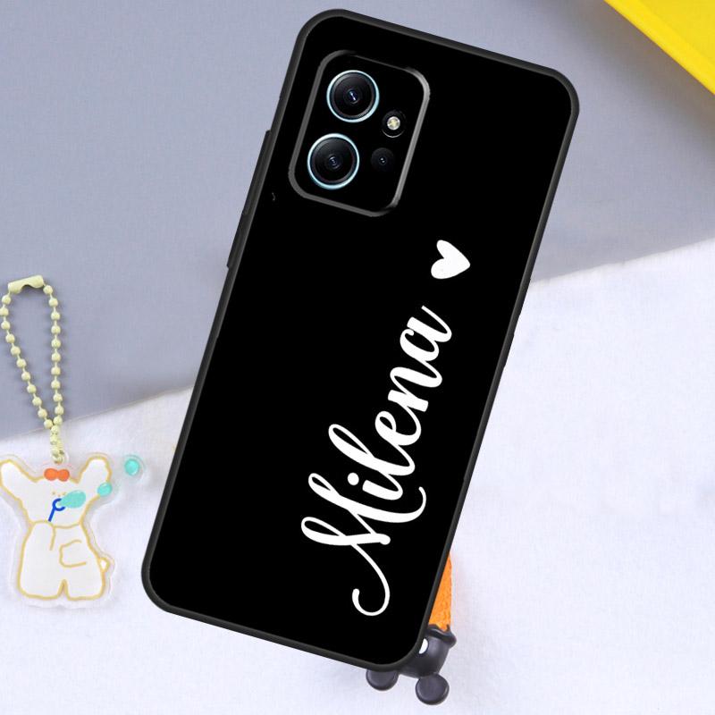PERSONALISED NAMES CUSTOM WEDDING For Xiaomi Redmi 12 9C 10C 12C 13C Case For Redmi Note 12 Pro 11 8 9 10 Pro 9S 10S 11S 12S
