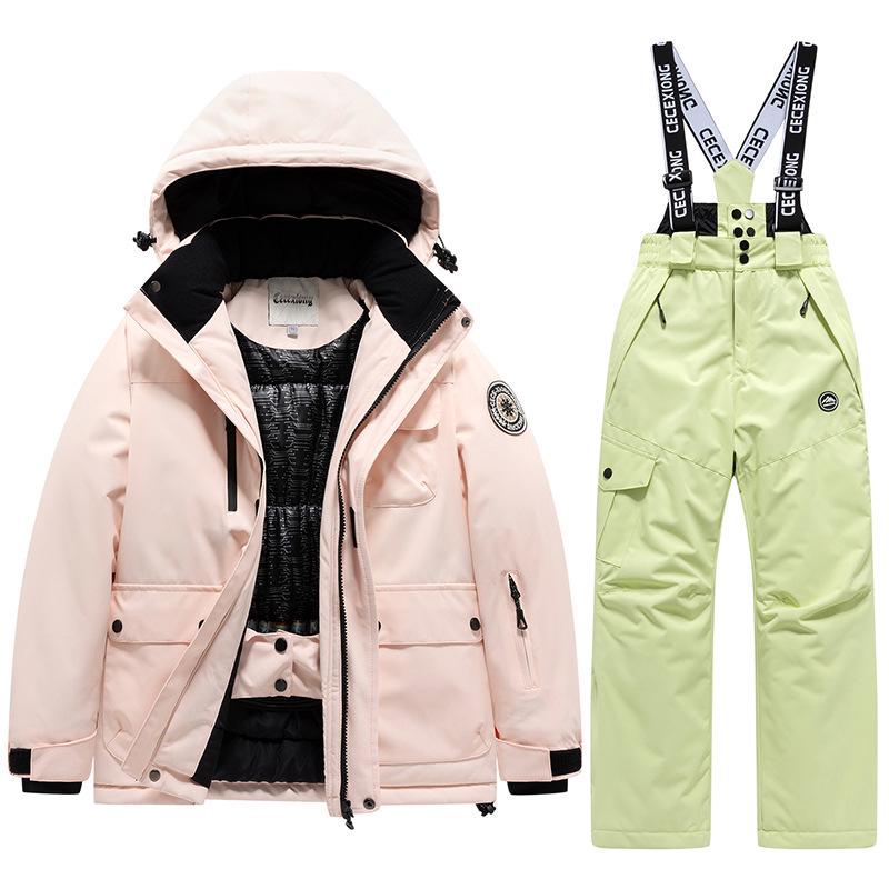 Kinder-Winter-Skianzug - Warm, Wasserdicht, Winddicht, Einteiliger Skianzug für Jungen & Mädchen