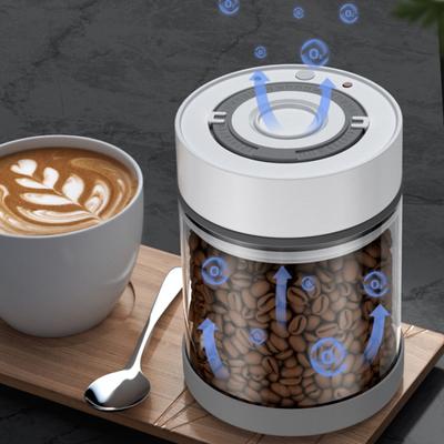 600/950ml Sealed Tank High Capacity Moisture-proof Food Grade Automatic Vacuum Coffee Canister for Kitchen