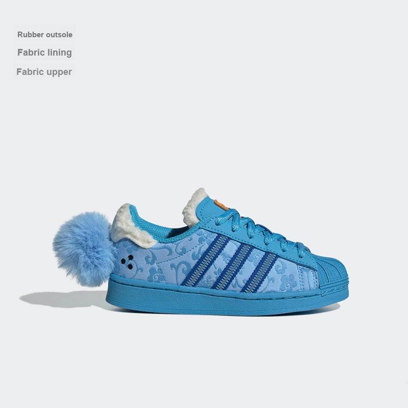 Adidas Originals Melting Sadness X  Superstar Casual Durable Low-Top Kids Sneakers Kids Sneakers Blue ID9307