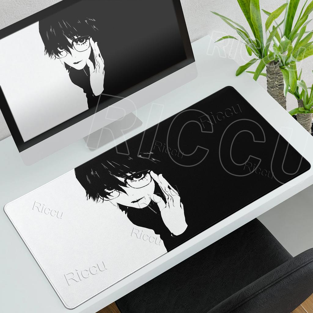 Anime Figure Minimalist Mousepad Extended Computer Gaming Offices Accessories Gamer Professional Premium Table Rug Nonslip Mats