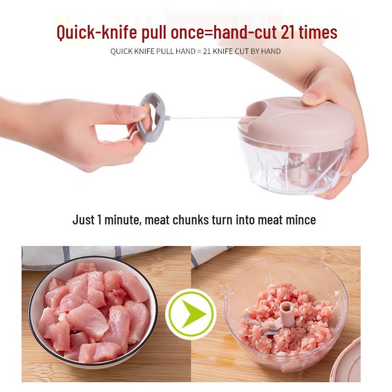 Hand-Pull Food Chopper and Mincer