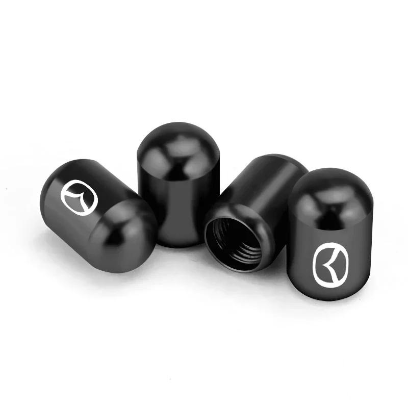 

2025 Hot For Mazda Atenza Axela CX6 RX7 MX5 CX5 CX3 Protege 323 626 CX9 CX7 CX9 Car Tire Valve Caps Auto Wheels Valve Cover Acce чёрный
