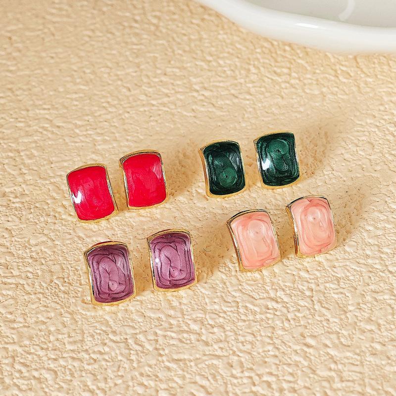 Korean S925 Silver Needle Elegant Small Earrings for Women