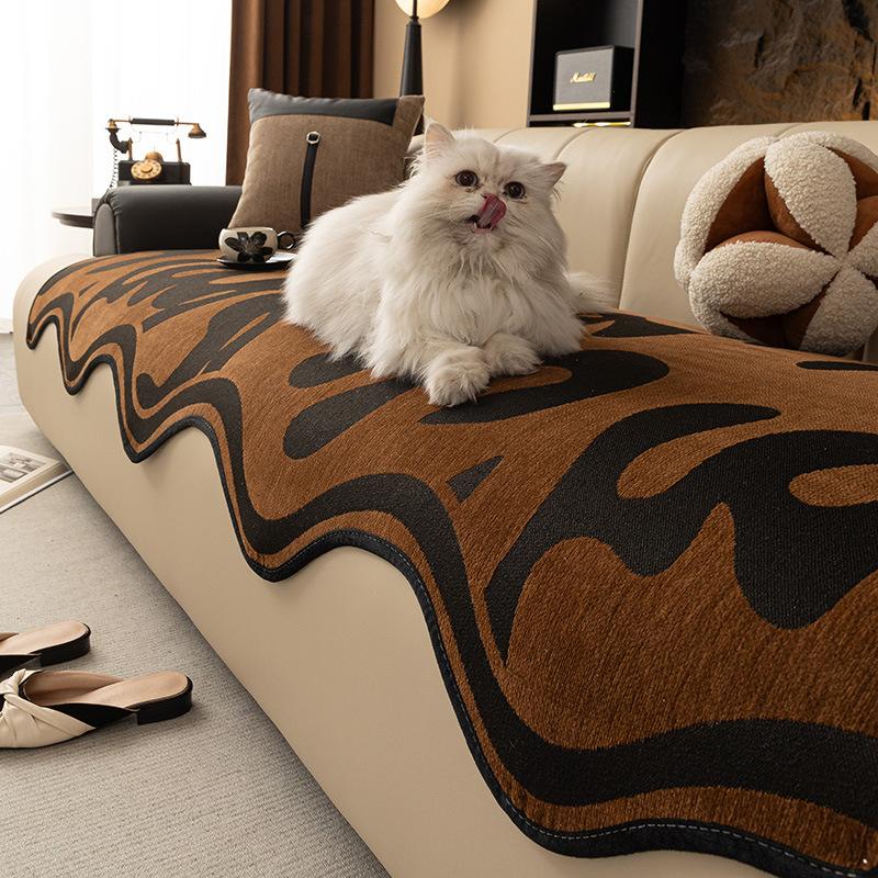 

Irregular Special-Shaped Sofa Cushion, Universal Non-Slip Seat Cushion For All Seasons, Light Luxury And High-End New Straight-Row Sofa Cover 90*70cm