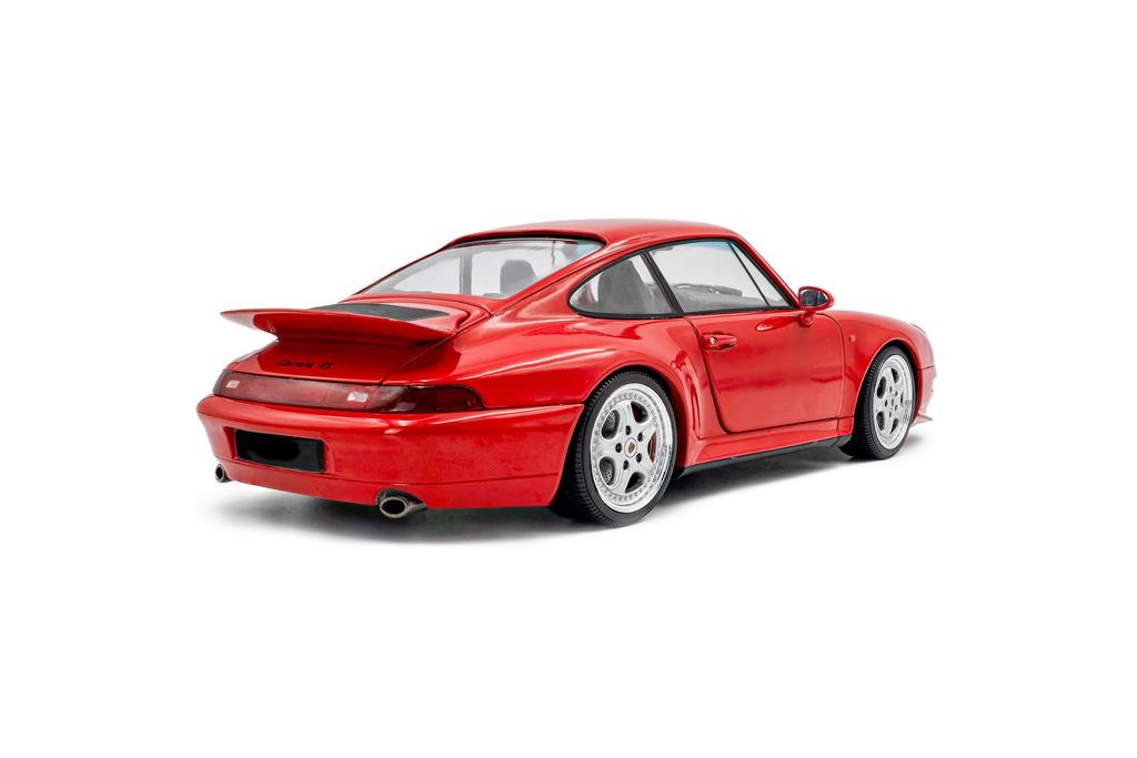 SOLID O Porsche Carrera Diecast Car 1/18 Scale 911 (993) Carrera RS 1997 (Red) [Parallel Import]