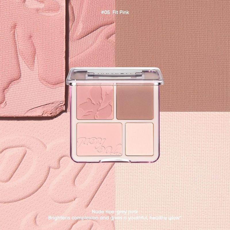 Judydoll - 4-Farben Rouge & Highlight Palette (5-6)