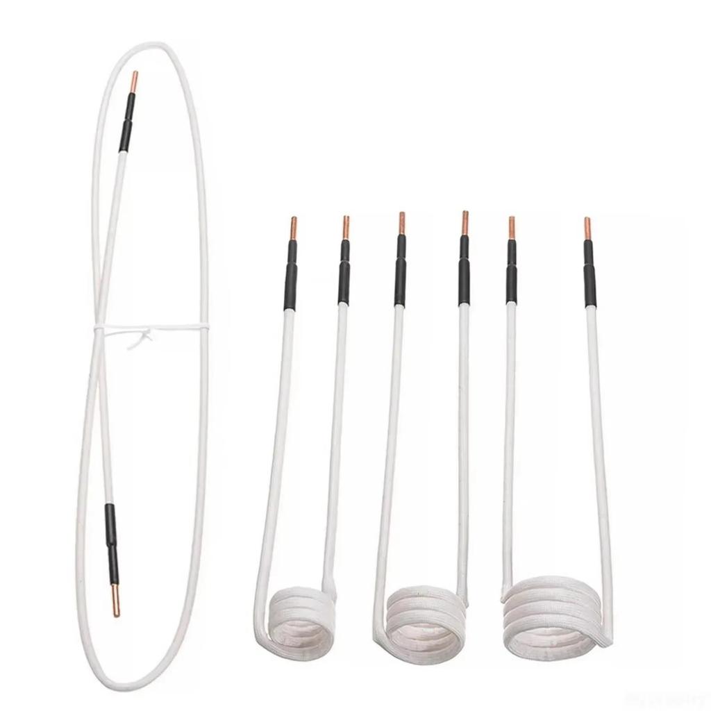 4-Piece Induction Bolt Heater Coils - Flameless Magnetic Heating Tool for Car Repair