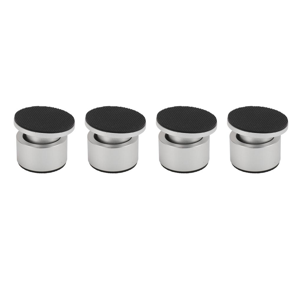 4Pcs Spker Isolation Feet Pad Aluminum Alloy Spker Spike Pad for Subwoofer Amplifier CD DVD Player