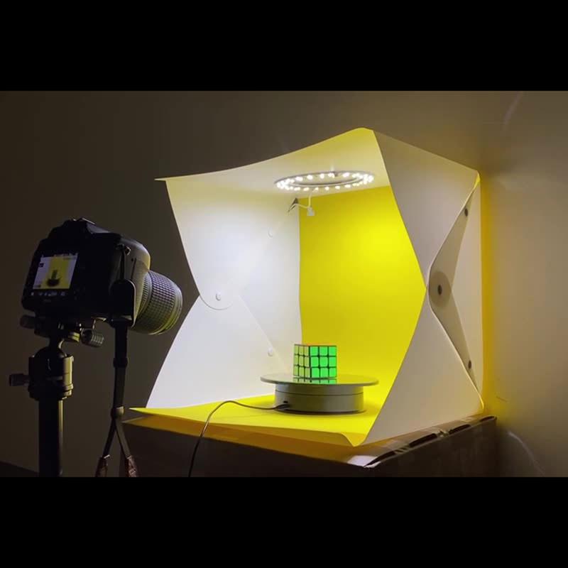 B03B-Electric Rotating Mirror Display Stand 2 Speeds Maximum Weight 3Kg 360 Degree Whirling Platform Photography