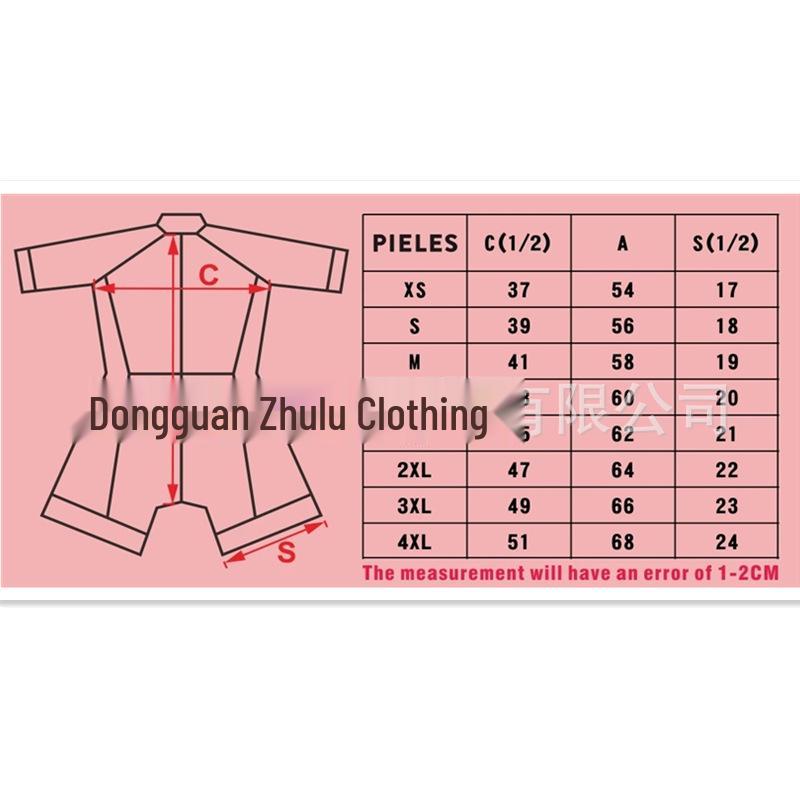 Women's Summer Long Sleeve Breathable Triathlon Cycling Suit Jumpsuit