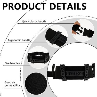Transfer Belt Moving Waist Strap Paralyzed Disabled Elderly Body Lifting Gait Belt with Handles Walking Rehabilitation Trainer