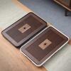 Chinese Solid Wooden Tea Tray Teaware Kung Fu Tea Set Carving Table Drawer Type Storage Drainage Tea Board Vintage Home Decor