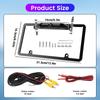 American License Plate Frame Waterproof Car Rear View Camera US Reverse Backup Camera IR Night Version Parking Assistance 8LED
