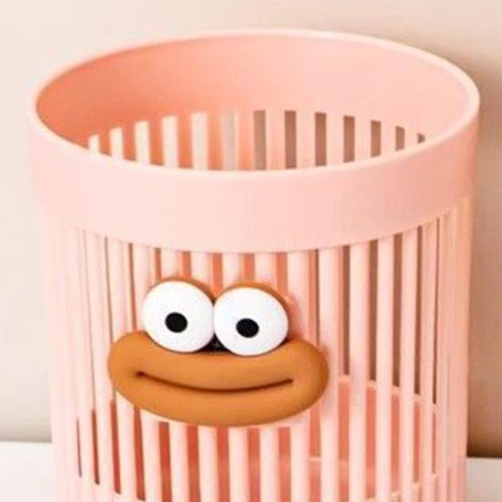 2 st Tecknad Pennställ Söt Stor Mun Skrivbordsorganisatör för Hemmakontor Mångsidig Förvaring för Pennor Sminkborstar Kreativ Gåva för Barn Vuxna