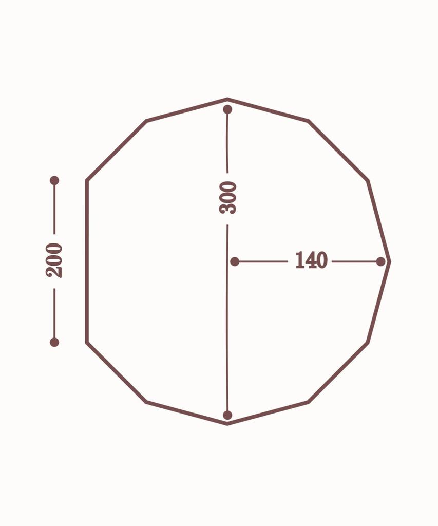 S'more Outdoor Tent Bello 300, 400, 500 (Ground Sheet 300)