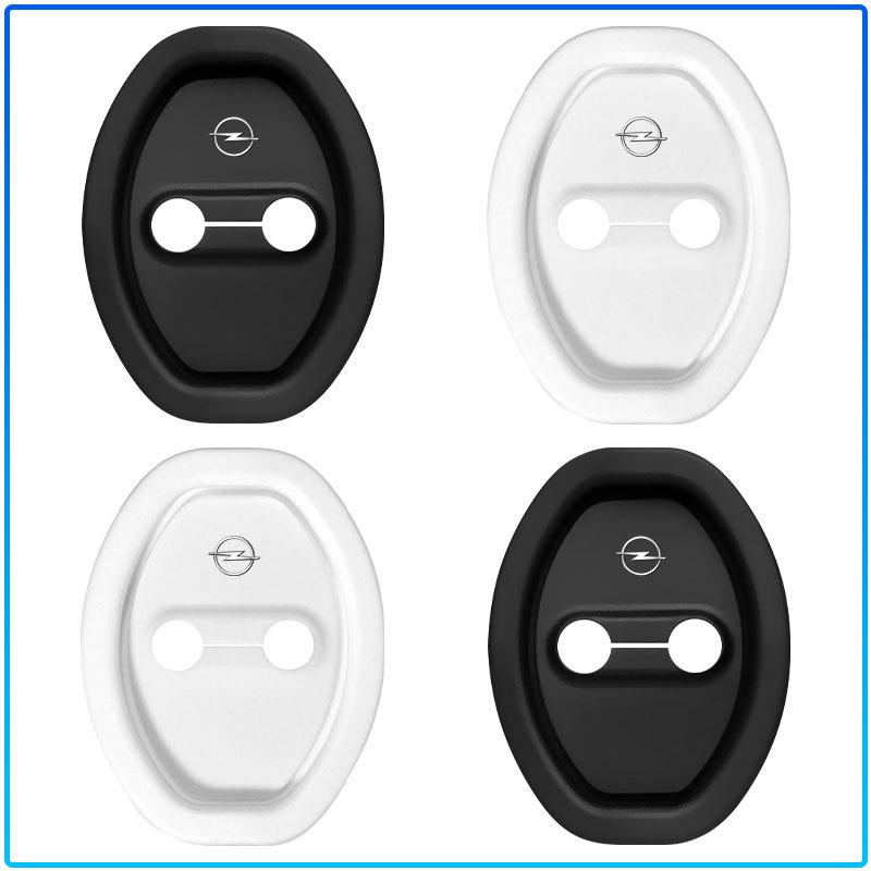 4pcs Car Door Cushion Silicone Door Lock Buckle Protective Cover For Opel Astra H G J Insignia Mokka Zafira Corsa Vectra B C D