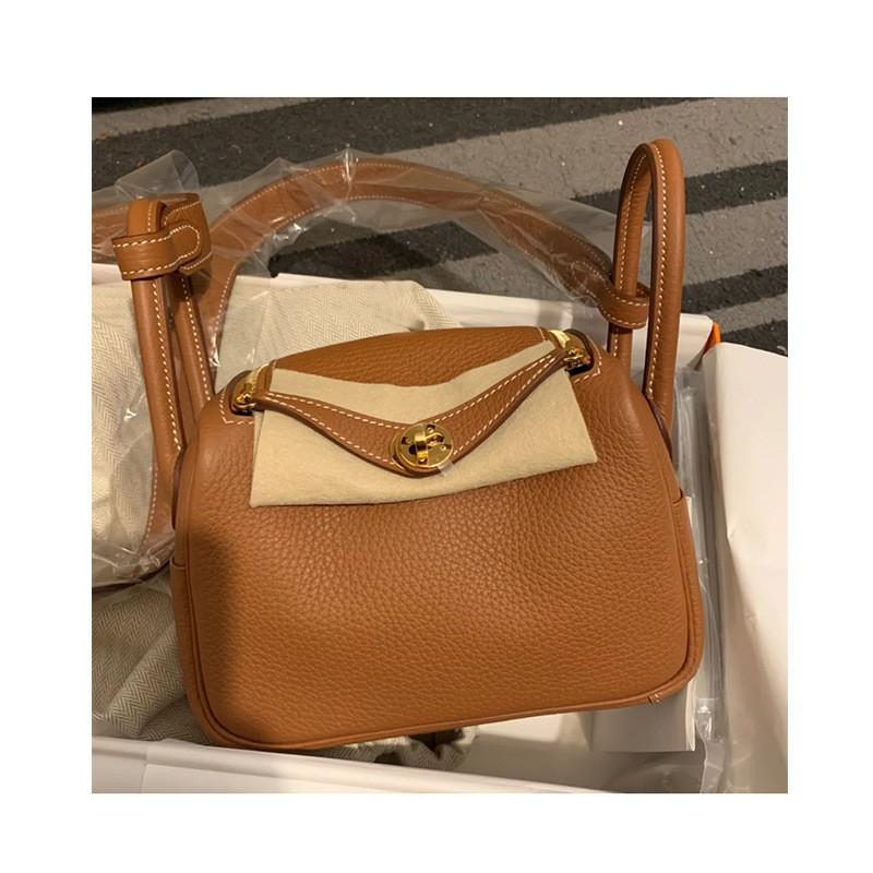 Crossbody-Tasche Mini Lindy Tasche Mini Arzttasche 2024 Rindsleder Damen-Tasche tragbar Schulter Medizinertasche