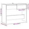 VidaXL Console Table Artisan Oak 100x35x76.5 Cm Engineered Wood, Sofa End Table, Hallway Tables, Support of 856785
