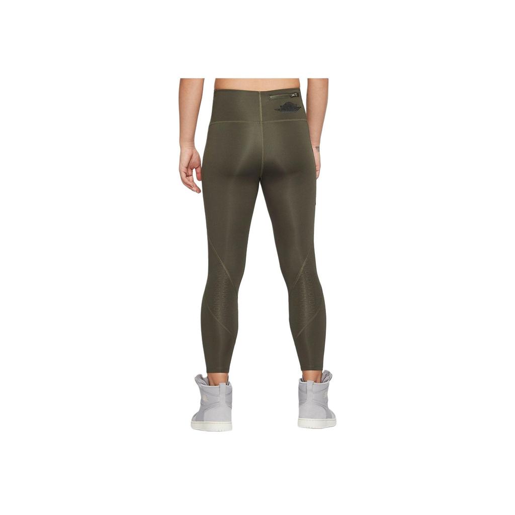 Jordan Slim Yoga Shark Fitness Pants Women Bottoms Olive-Green CQ6676-325