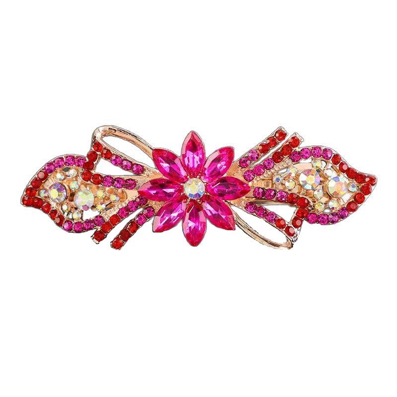 Korean Crystal Hair Clip: High-End Women's Ponytail Headdress – Versatile, Fresh, Sweet Style