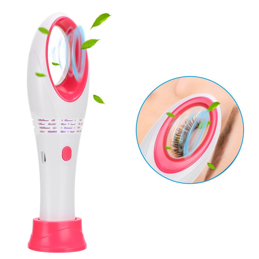 Portable USB Eyelash Extension Bladeless Fan Blower Grafted Eyelashes DryerRed White