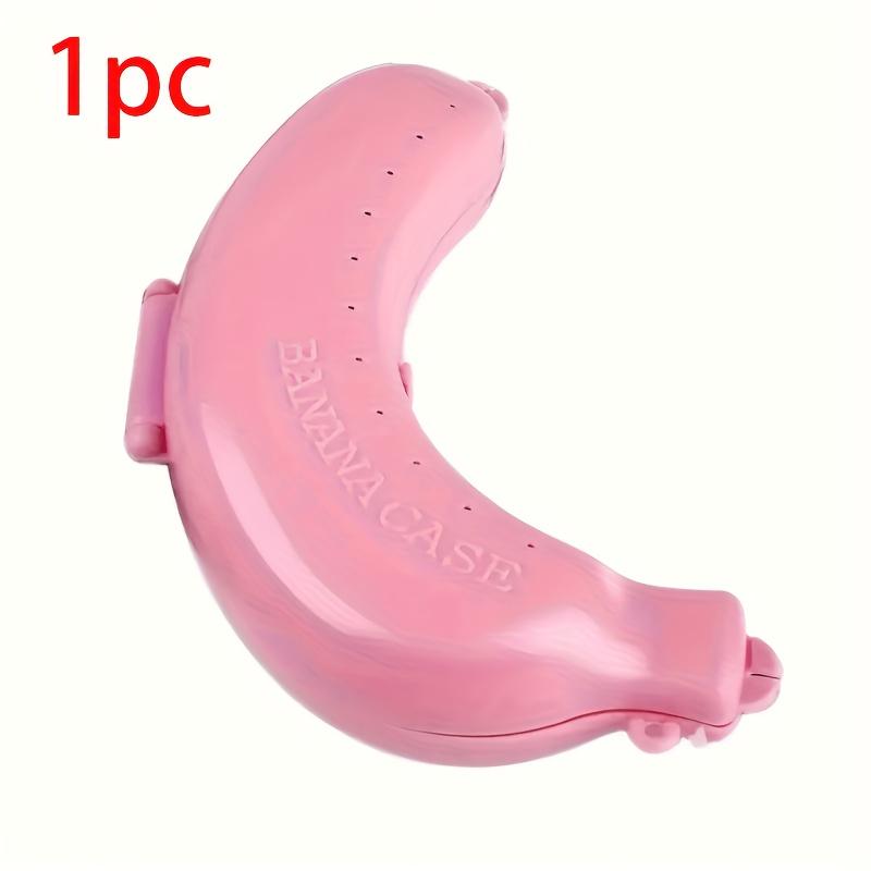 

Available in 3 Colors, Banana Protector Container - a Durable Plastic Box Holder for Food and Lunch Storage, Suitable for Outdoor Travel