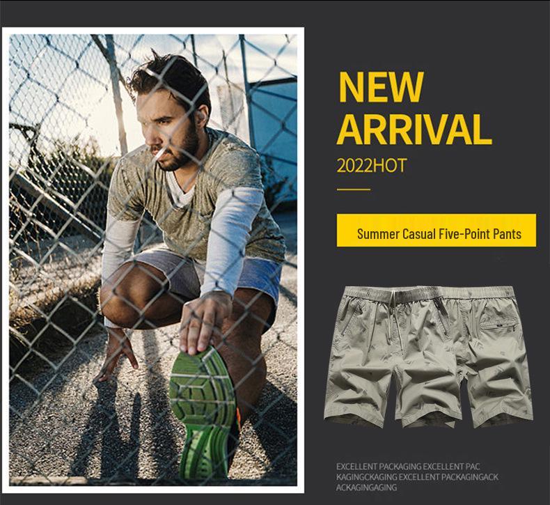 Men's Camouflage Bermuda Shorts with Zipper Pockets, Lightweight Casual Beach Pants, Loose Fit