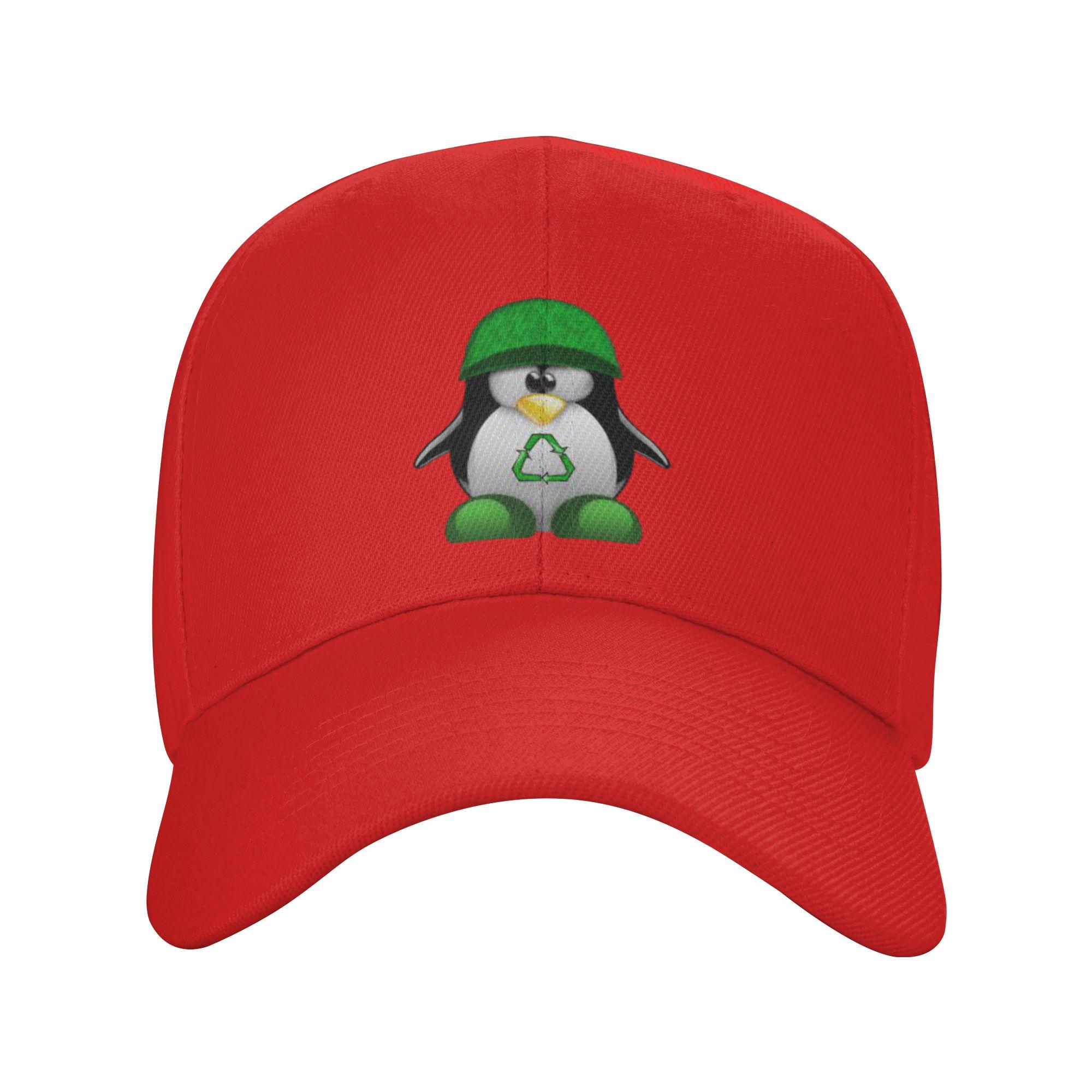Spring Tux Penguin Baseball Cap Linux Outdoor Sports Fashion Custom Logo Sun Trucker Hat Unisex Women Dropshipping Snapback Cap One Size
