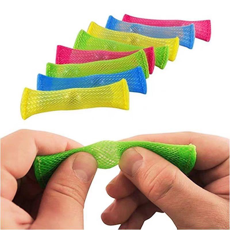5 SZTUK Siatkowa Zabawka Fidget z Wzorem Marmuru Hurtowo Sensoryczna Redukująca Stres ADHD Autyzm Lęk Uspokajająca Relaksująca Prezenty Dla Dorosłych Nastolatków Chłopców Dziewczynek