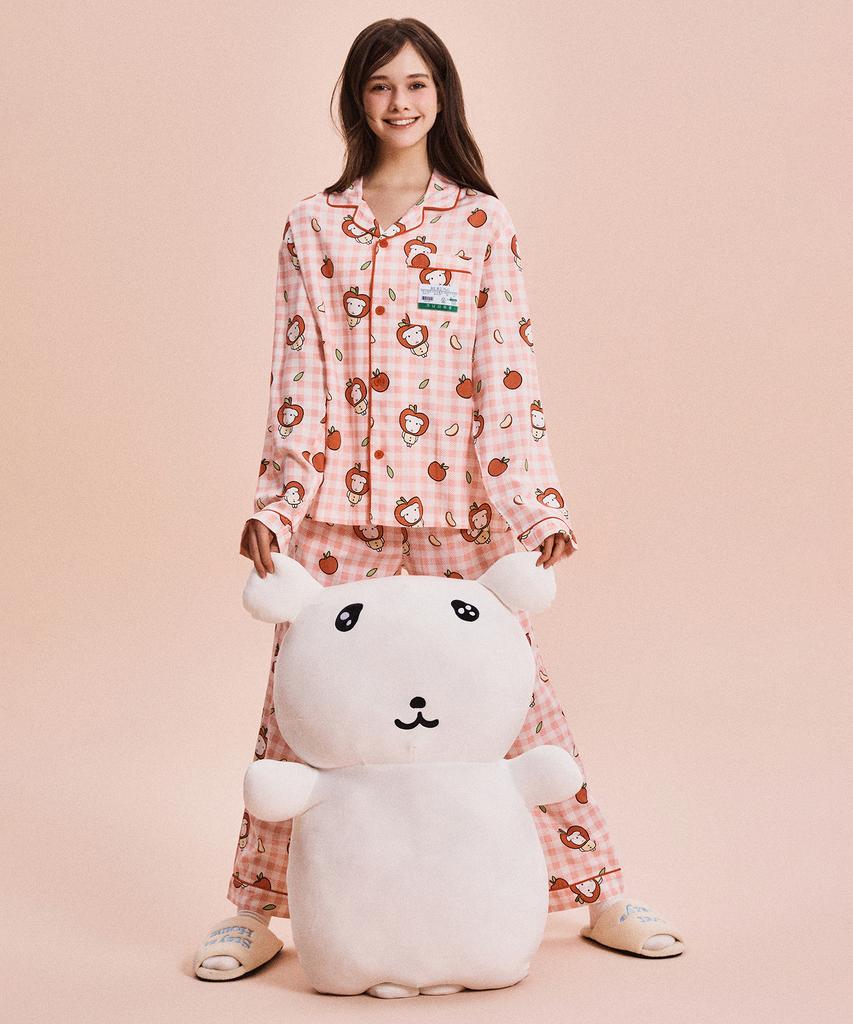 Seupao [Ganadi] Sweetness-Focused Ganadi Long Sleeve Pajamas (Red)_Spppg23U05