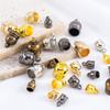 50pcs Necklace End Tips Tassel Caps Leather Cord Crimps End Caps Plastic Beads Cap Fastener DIY Jewelry Making Finding Supplies