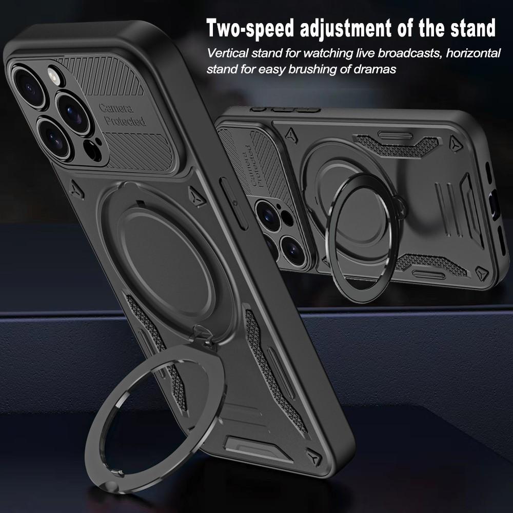 For iPhone 14 Pro Max Case Compatible with MagSafe Shockproof TPU + PC Phone Back Cover with Kickstand