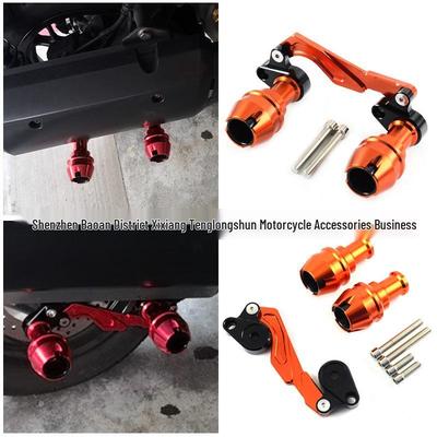 Justerbar Anti-Fall Bar & Lim for Yamaha XMAX250 XMAX300 NMAX155 Eksosrør