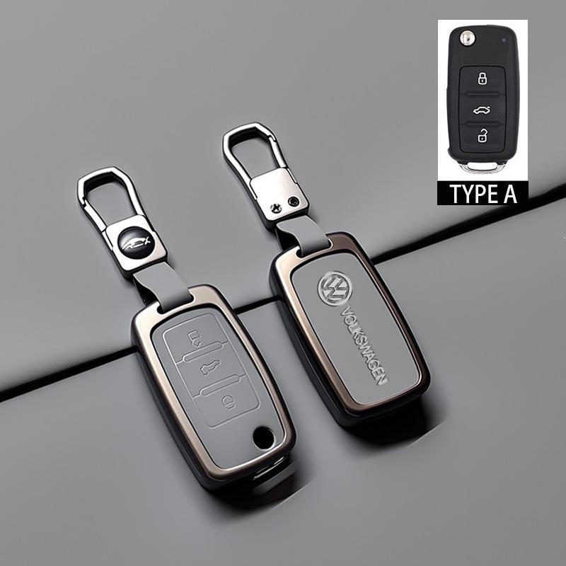 Compatible with Volkswagen Lavida, Lingdu, T-Roc, Touran, Tiguan L Key Case and Keyring.