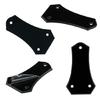 Bullnose Shaped Guitar Trusses Rod Cover Plate 3 Holes Guitar Replacement Accessory No Screws Center Hole Distance 50mm