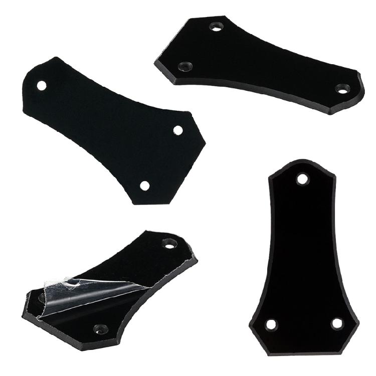 Bullnose Shaped Guitar Trusses Rod Cover Plate 3 Holes Guitar Replacement Accessory No Screws Center Hole Distance 50mm
