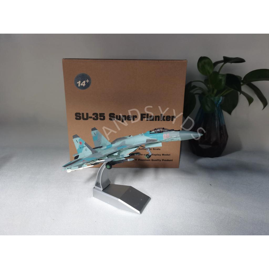 Avião em Escala 1/100 SU35 Super Posição Lateral SU-35 Caça Modelo de Liga Caça a Jato Modelo de Avião Modelos de Aviões em Miniatura