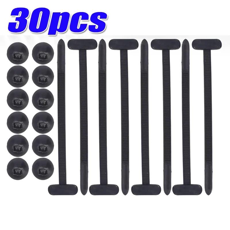 1-100pcs Nylon Cable Tie Buckle Pin Button Zip Ties Universal Self-Locking Fixed Tie Wires Fastening Straps Retainer Accessories