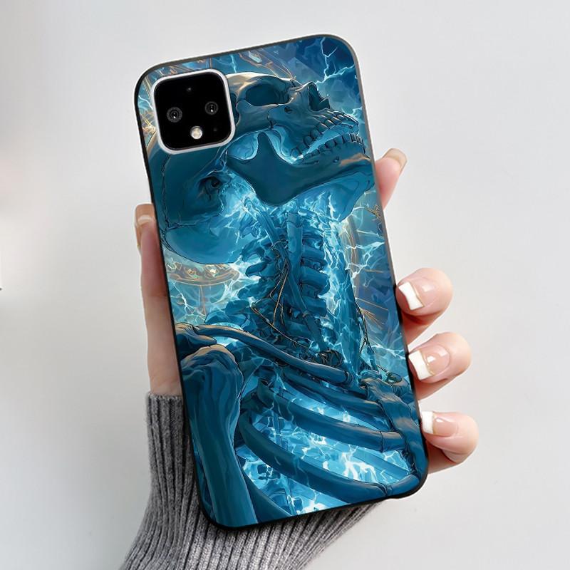 Casing For Google Pixel 4 / 4XL /4 XL Super-Thin Slim Case Aesthetic Luxury Cute Cool Boys Girls Black Matte Soft Silicone Cover