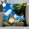 New T-TotoroS Kawaii Pillow Case Short Plush Sofa Decorative Gift Home Double-sided Printing Cushion