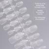 100Pcs/Box False Nails Transparent Press On Nails Coverage False Nails Tips Short Shaped Water Drop Full Sticker For Nails