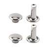 100pcs Double   Rivet Tubular Metal Leather Craft Repairs Studs Decoration