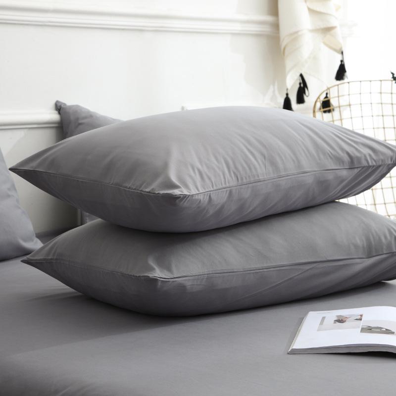 Nordic Simple Solid Color Pillowcase Set - 47x74cm (Pair)