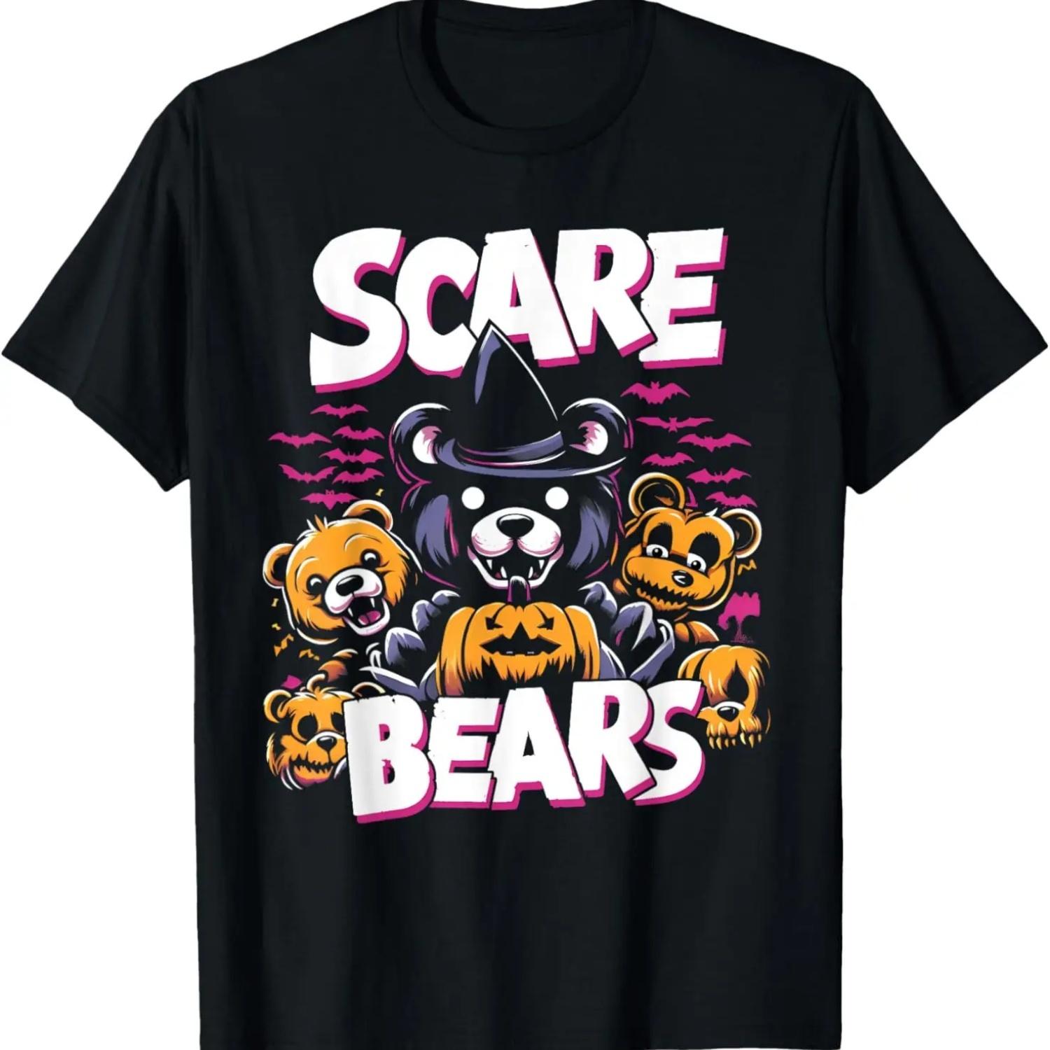 Scare Bears Spooky Funny Halloween Design T-Shirt S