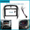 9 Inch Car Frame Fascia Adapter Android Radio Dash Fitting Panel Kit For Toyota RAV4 2003-2005